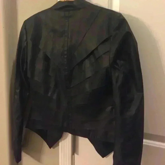 Supertrash Black Vegan Leather Jacket Small - Picture 3 of 3